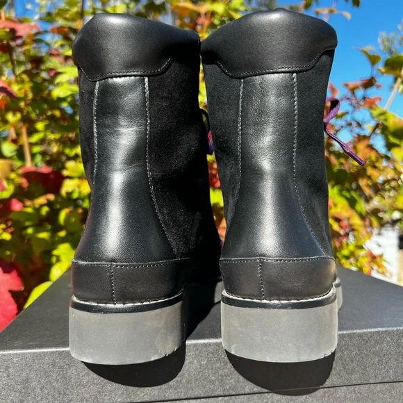 🍁JCREW NEW! Elsa Black Suede Lace Up Boots Sz 9 - Picture 8 of 12